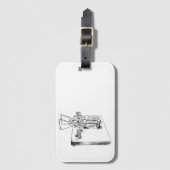 Bagage label voor Morse Code Ham's uitrusting (Voorkant (verticaal))