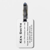 Bagage labels VK Groot-Brittannië (Achterkant verticaal)