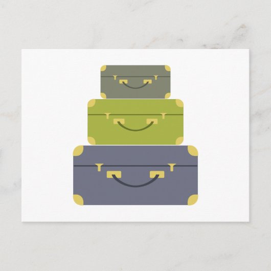 Bagage Stack Briefkaart (Voorkant)