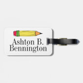 Bagage / Tas / Boekentas Label voor kinderen Bagagelabel (Achterkant horizontaal)