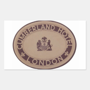 bagageetiket: Cumberland Hotel Rechthoekige Sticker