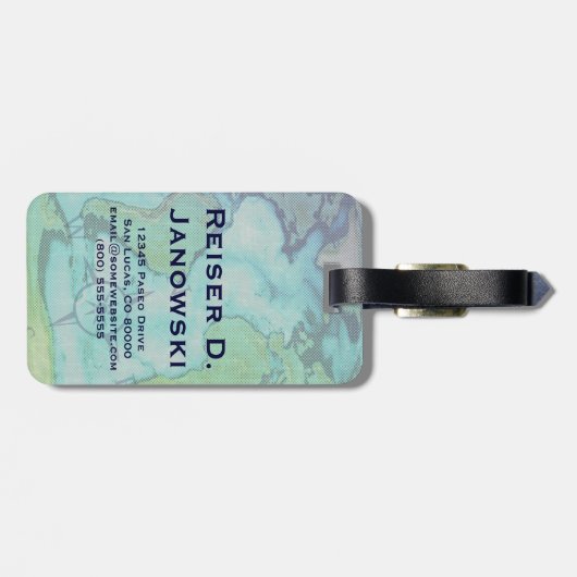 bagagelabel (Achterkant horizontaal)