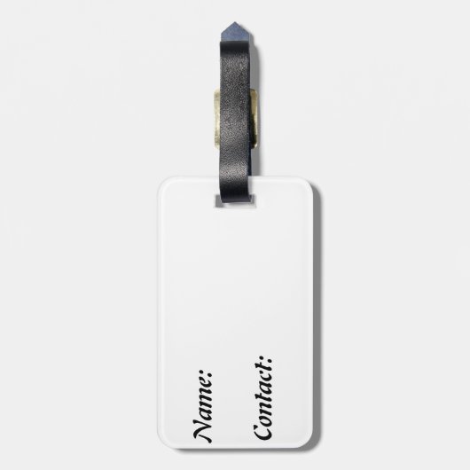 bagagelabel (Achterkant verticaal)