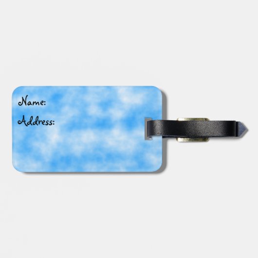 Bagagelabel (Achterkant horizontaal)