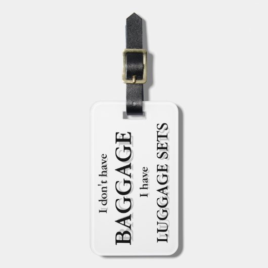 Bagagelabel  (Voorkant verticaal)