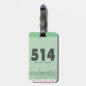  Bagagelabel (Achterkant verticaal)