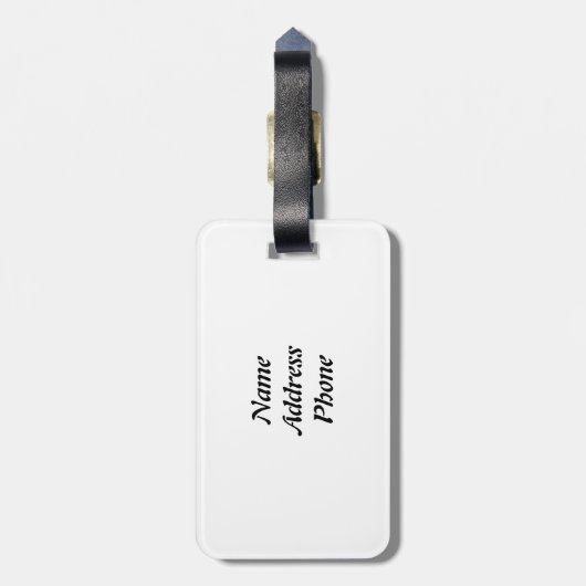 Bagagelabel (Achterkant verticaal)