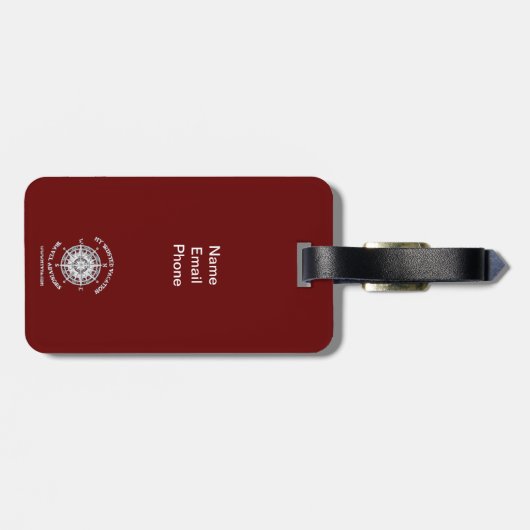 Bagagelabel (Achterkant horizontaal)