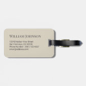 Bagagelabel (Achterkant horizontaal)