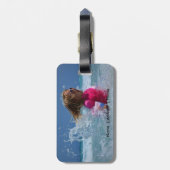 Bagagelabel Aangepaste foto (Achterkant verticaal)