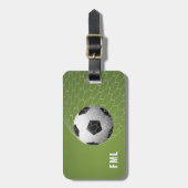 Bagagelabel Aangepaste tekst Voetbal (Voorkant verticaal)