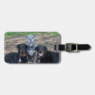 Bagagelabel Afbeelding van de familie Doggie