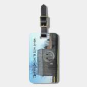 bagagelabel  amerika Face Barn (Voorkant verticaal)