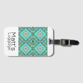 Bagagelabel - architectonisch patroon van Jo Afbee