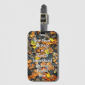 bagagelabel "Autumn Leaves" (Voorkant (verticaal))