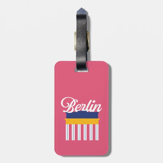 Bagagelabel Berlijn (Achterkant verticaal)
