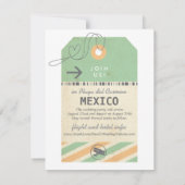 Bagagelabel Bestemmingsweddenschap Opslagdatum Save The Date (Achterkant)