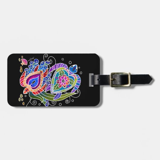 Bagagelabel BINDI TURTLE (Voorkant horizontaal)