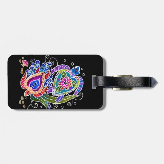 Bagagelabel BINDI TURTLE (Achterkant horizontaal)