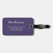 Bagagelabel Blauwbellen (Achterkant horizontaal)