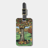 Bagagelabel boekstructuur (Voorkant verticaal)