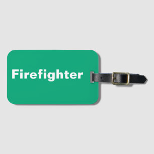 Bagagelabel brandweerman
