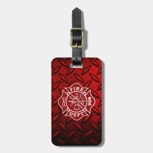 Bagagelabel brandweerman Maltese kruis