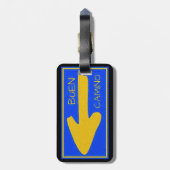 Bagagelabel Camino de Santiago (Achterkant verticaal)
