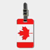 Bagagelabel Canadese vlag (Voorkant verticaal)