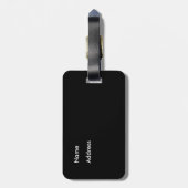 Bagagelabel Cheerlead Block in Blue (Achterkant verticaal)