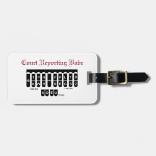 bagagelabel - Court Reporting Babe Bagagelabel