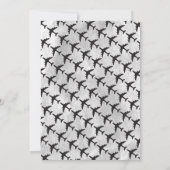 Bagagelabel Destination Wedding Chic Silver Save The Date (Achterkant)