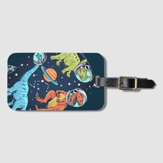 Bagagelabel Dinosaur van kind (Voorkant (horizontaal))