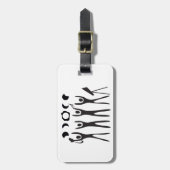 Bagagelabel Eclipse Chasers Logo (Voorkant verticaal)