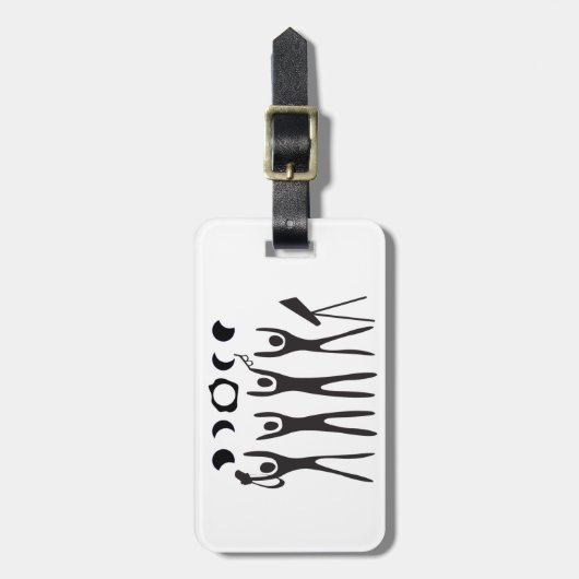 Bagagelabel Eclipse Chasers Logo (Voorkant verticaal)