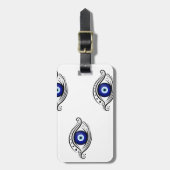 BAGAGELABEL EVIL EYE BESCHERMING (Voorkant verticaal)