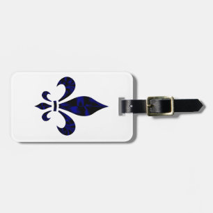 Bagagelabel Fleur De Lys (contactgegevens toevoege