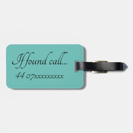 Bagagelabel - Funny Llama (Achterkant horizontaal)