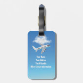 Bagagelabel, Gepersonaliseerd, Meisjes Reisgeschen Bagagelabel (Achterkant verticaal)