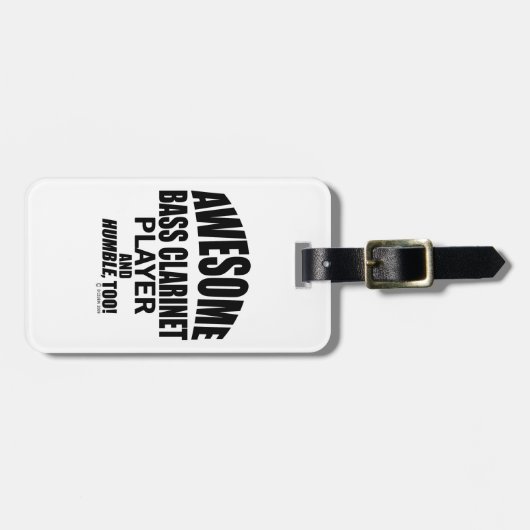 Bagagelabel geweldige Bass Clarinet Player (Voorkant horizontaal)