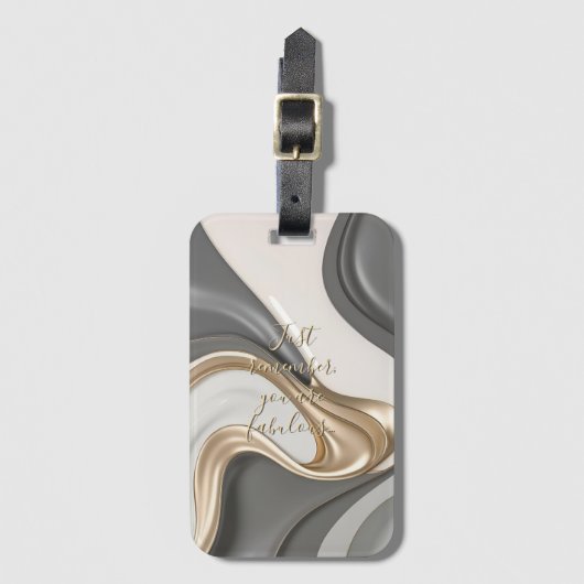 Bagagelabel in stijlvolle graphics (Voorkant (verticaal))