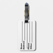 Bagagelabel Italiaanse Crest (Achterkant verticaal)