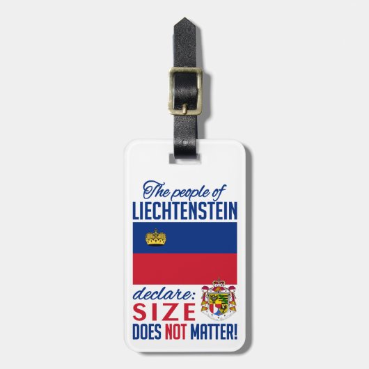 Bagagelabel Liechtenstein (Voorkant verticaal)