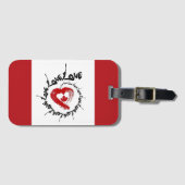 Bagagelabel Love Canada (Voorkant (horizontaal))