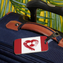 Bagagelabel Love Canada