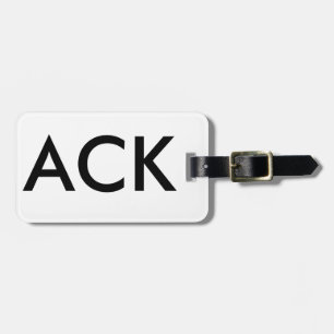 Bagagelabel luchthavencode Nantucket - ACK