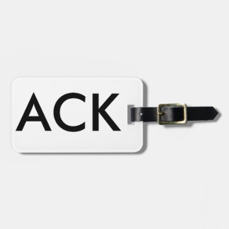 Bagagelabel luchthavencode Nantucket - ACK