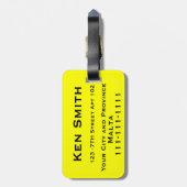 bagagelabel Malta (Achterkant verticaal)