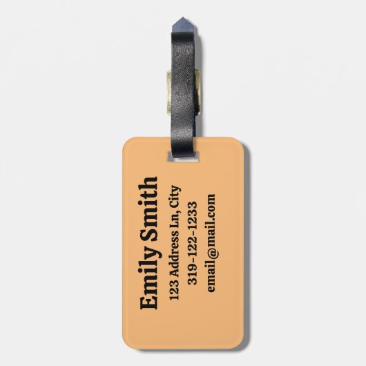  Bagagelabel met 4 paspoortzegels (Achterkant verticaal)