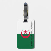 Bagagelabel met Algerijnse vlag (Achterkant verticaal)